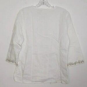 Erika Linen Cotton Button Down Shirt